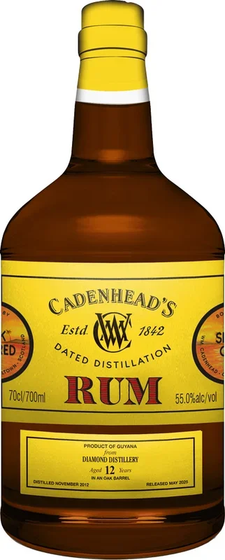 Cadenhead Guyana Diamond Rum 12 Year Old 2012 750ml