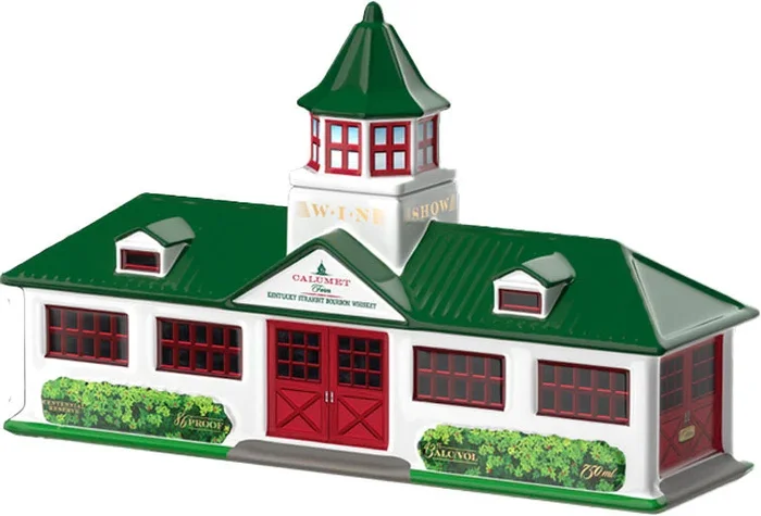 Calumet Farm Straight Bourbon Whiskey Ceramic Decanter 750ml