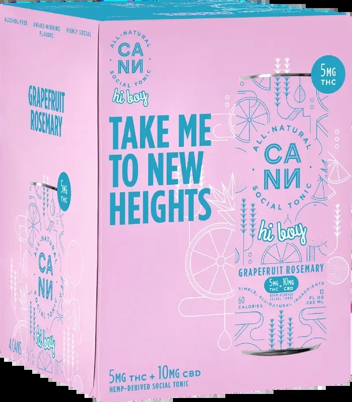 Cann Grapefruit Rosemary Cannabis Social Tonic (1.42L)