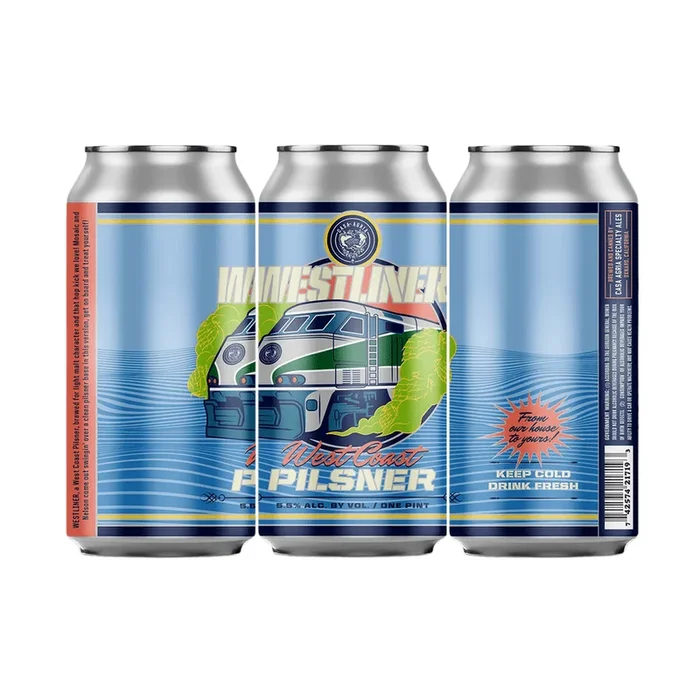 Casa Agria ‘Westliner’ West Coast Pilsner Beer 4-Pack