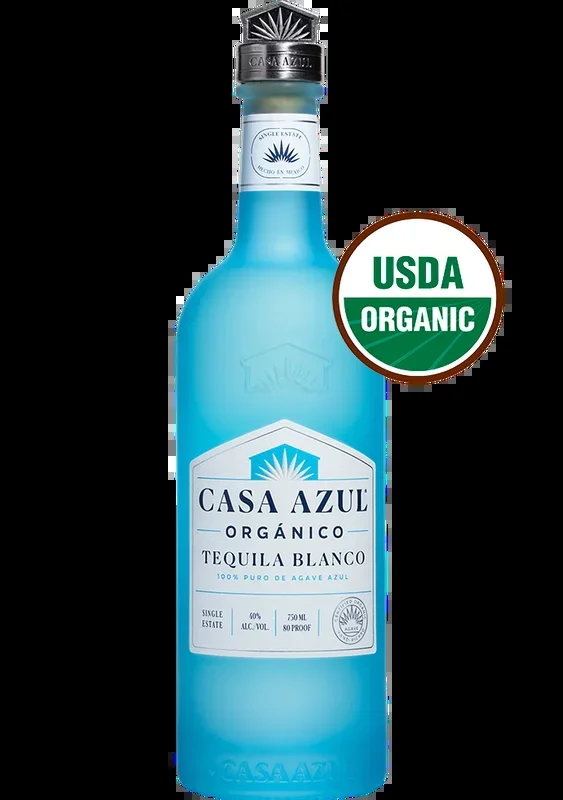 CASA AZUL TEQUILA BLANCO ORGANICO 750ML