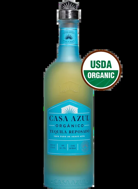 CASA AZUL TEQUILA REPOSADO ORGANICO 750ML