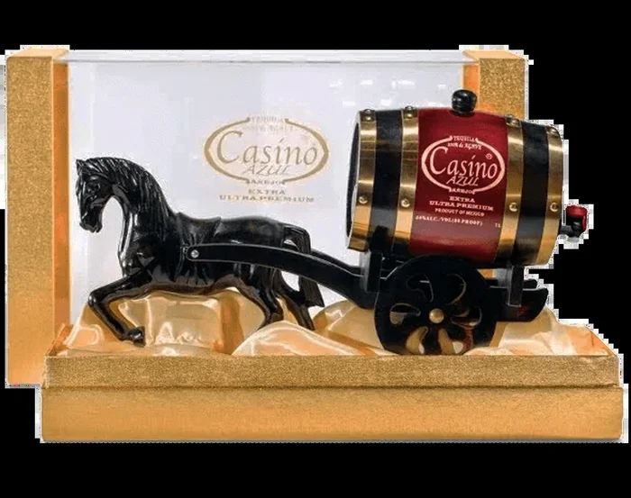 CASINO AZUL TEQUILA EXTRA ANEJO ULTRA PREMIUM HORSE AND CARRIAGE 1LI