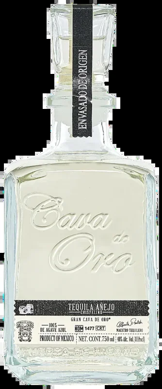 CAVA DE ORO TEQUILA ANEJO CRISTALINO 750ML