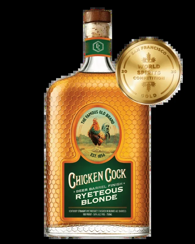 CHICKEN COCK WHISKEY RYETEOUS BLONDE BEER BARREL FINISH KENTUCKY 750ML