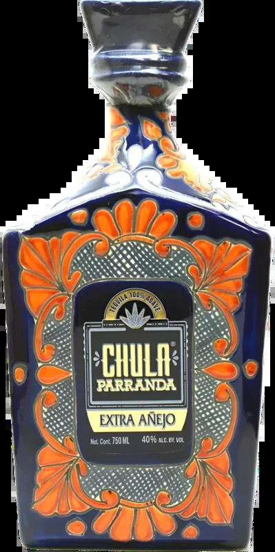 CHULA PARRANDA TEQUILA EXTRA ANEJO PAINTED BOTTLE 750ML