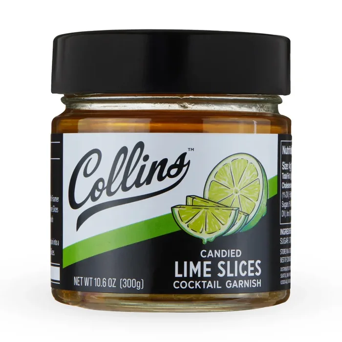 Collins Candied Lime Slices in Syrup 10.6oz
