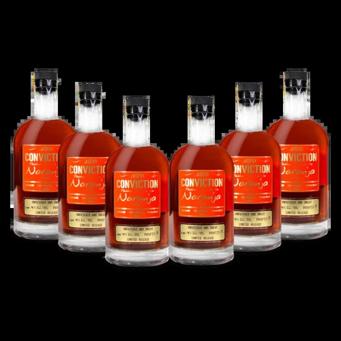 Conviction Naranja Straight Bourbon Whiskey | Limited Release (6) Bottle Bundle