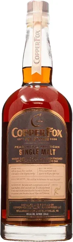 Copper Fox Peachwood American Single Malt Whiskey 750ml
