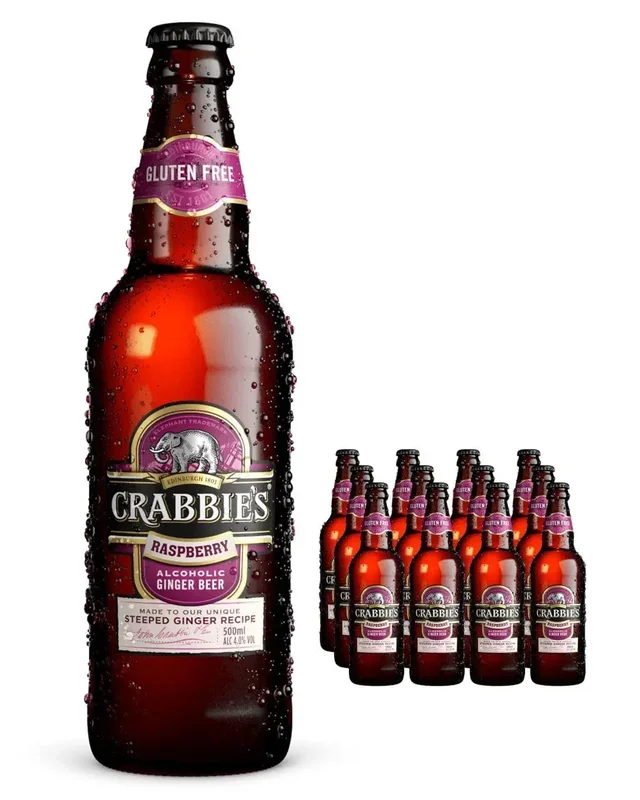 Crabbie’s Raspberry Ginger Beer Multipack, 12 x 500 ml