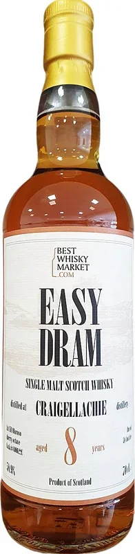 Craigellachie 8 Year Old, Easy Dram Best Whisky Market Scotch Whisky | 700ML