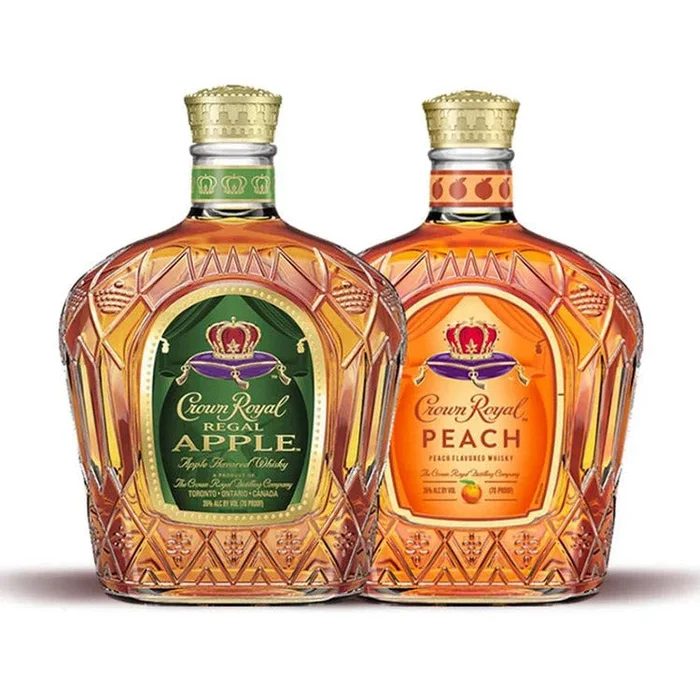 Crown Royal Apple & Crown Royal Peach Whisky Bundle