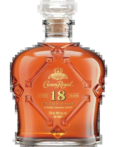 CROWN ROYAL WHISKEY EXTRA RARE CANADA 18YR 750ML