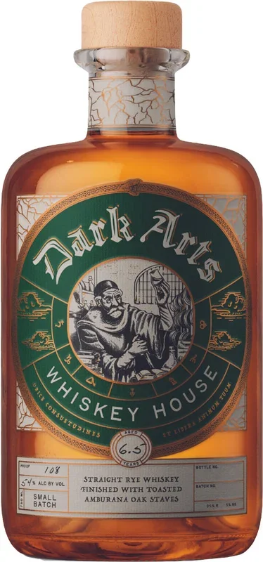 Dark Arts Whiskey House Amburana Oak Staves Straight Rye Whiskey 750ml