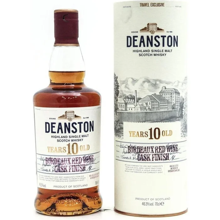 Deanston 10 Year Old Bordeaux Red Wine Cask Finish Single Malt Scotch Whisky – 70cl 46.3%
