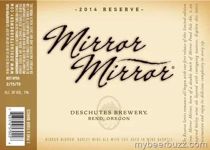 Deschutes Mirror Mirror 2014 (cellar aged for 1 year) 22oz