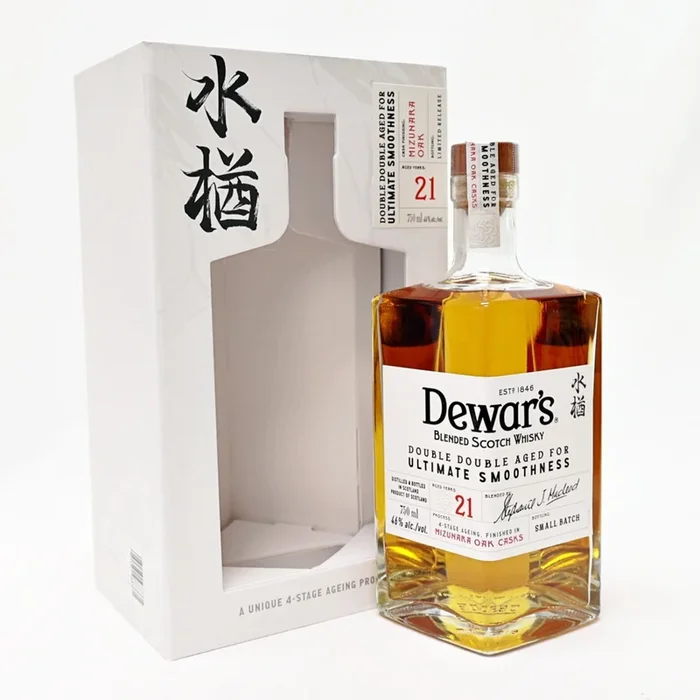 Dewar’s Blended Scotch Double Double Aged Mizunara Oak 21 Year Whiskey