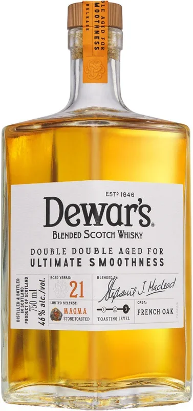 Dewar’s Double Double 21 Year Old Magma Stone Toasted Blended Scotch Whisky 750ml