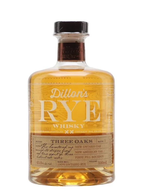 Dillon’s Three Oaks Batch 3 Canadian Rye Whisky | 500ML