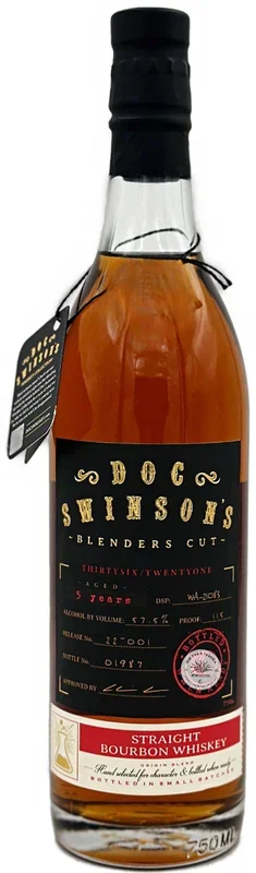Doc Swinson’s Blenders Cut 5 Year Old Straight Bourbon Whiskey