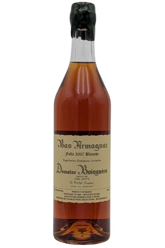 Domaine Boingneres 2007 Cask Strength Folle Blanche Bas Armagnac