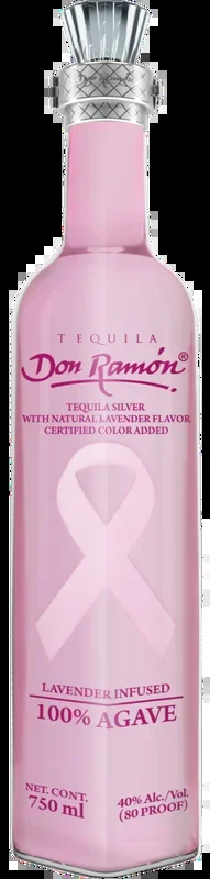 DON RAMON TEQUILA SILVER LAVENDER INFUSED BREAST CANCER AWARNESS BOTTLE 750ML