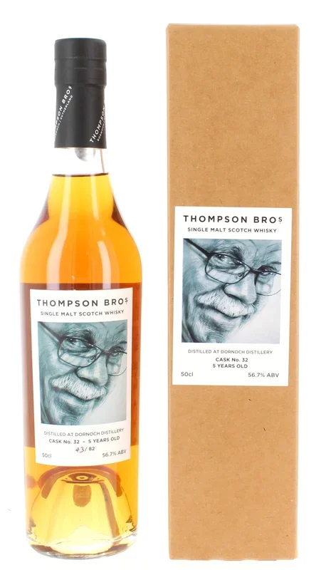 Dornoch 2017 – Thompson Brothers Single Bourbon Cask 5 Year Old #032 50cl 56.7%
