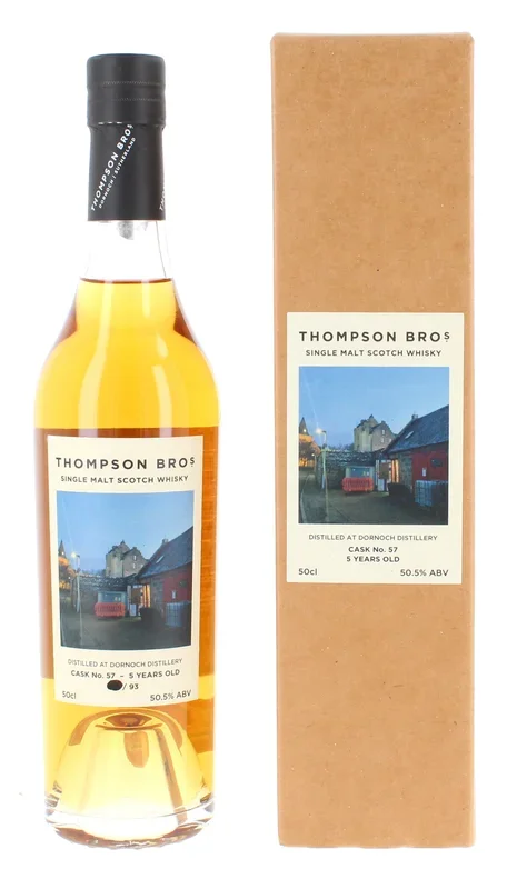 Dornoch 2018 – Thompson Brothers Single Bourbon Cask 5 Year Old #057 50cl 50.5%