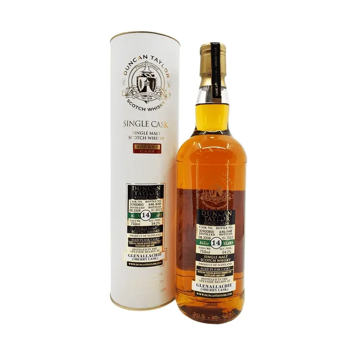 Duncan Taylor 14 Year Old Glenallachie 2008 Sherry Cask Single Malt Scotch Whisky