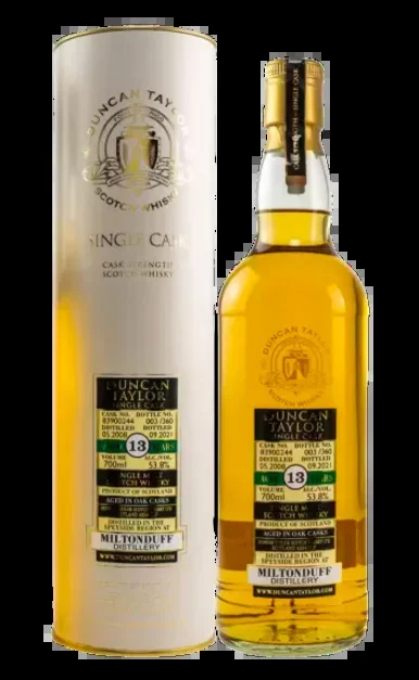 DUNCAN TAYLOR MILTONDUFF SCOTCH SINGLE MALT SINGLE SHERRY CASK 13YR 750ML