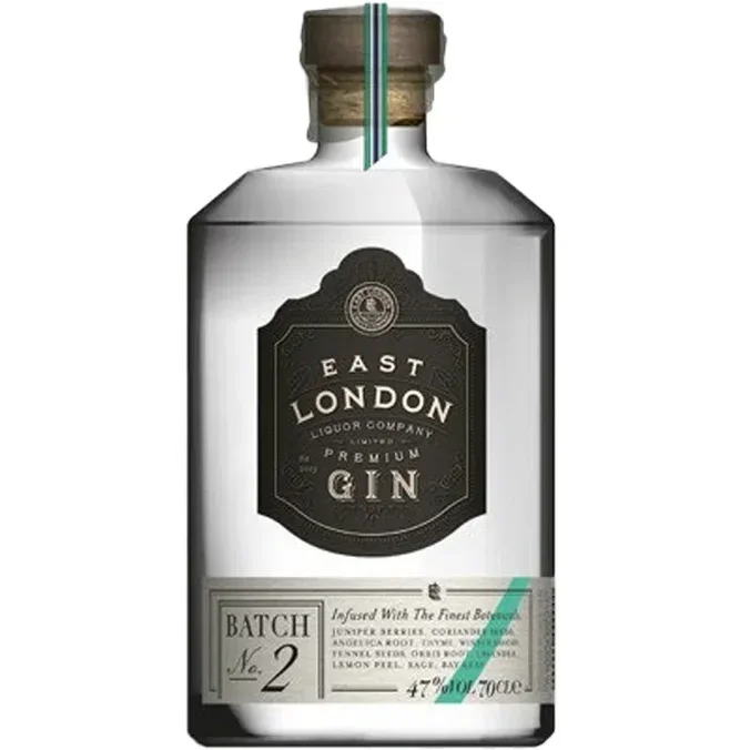 East London Liquor Company Premium Gin Batch No. 2