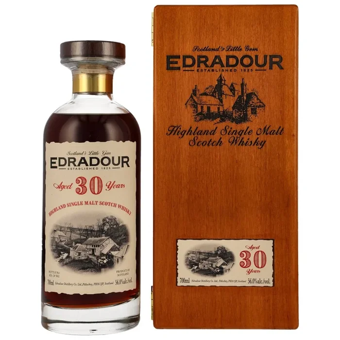 Edradour 30 Year Old Single Cask Single Malt Scotch Whisky – 70cl 56%