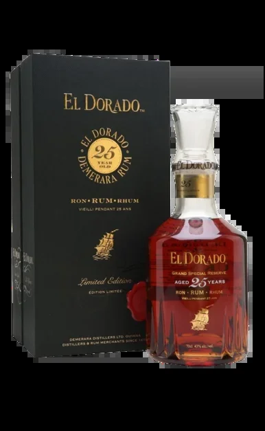 EL DORADO RUM CASK AGED LIMITED EDITION 1998 25YR GUYANA 750ML