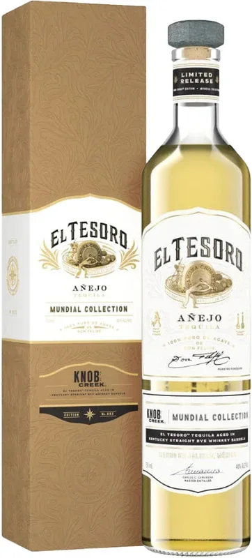El Tesoro Tequila Anejo Mundial Collection Knob Creek Rye Edition 750ml