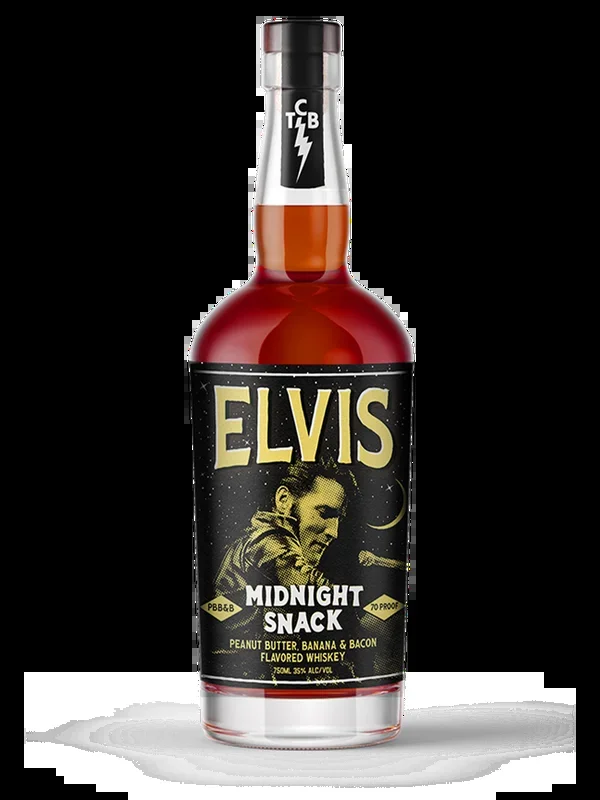 Elvis Midnight Snack Peanut Butter – Banana & Bacon Flavored Whiskey (750ml)