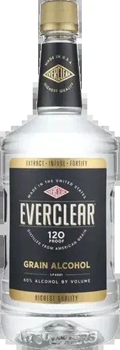 Everclear Grain Alcohol 120 Proof 1.75L