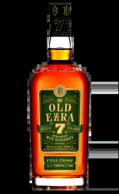 EZRA BROOKS OLD EZRA WHISKEY STRAIGHT RYE FULL PROOF INDIANA 7YR 750ML