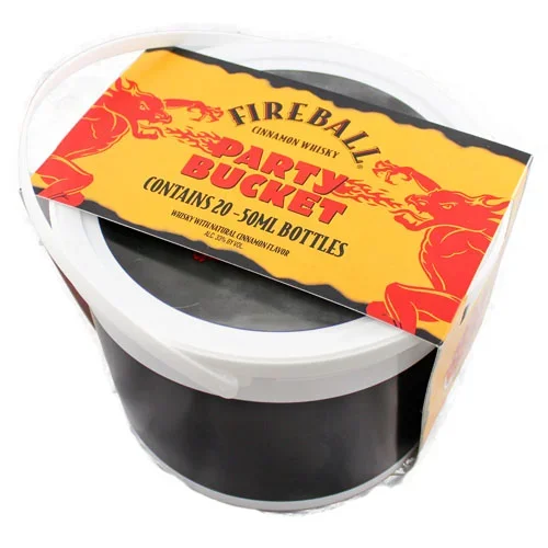 FIREBALL WHISKEY CINNAMON FLAVOR PARTY BUCKET 20X50ML