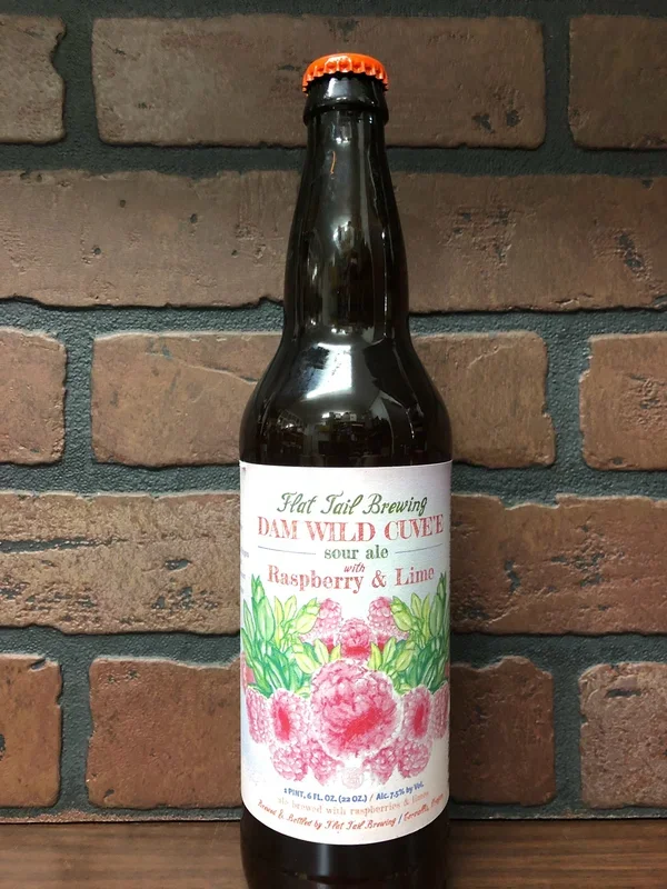 Flat Tail DAM Wild Cuvee Raspberry & Lime 22oz