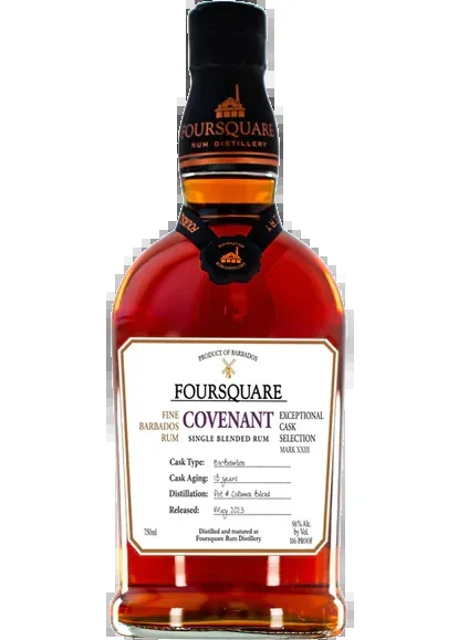 FOURSQUARE COVENANT SINGLE BLENDED RUM EXCEPTIONAL CASK SELECTION BARBADOS 750ML