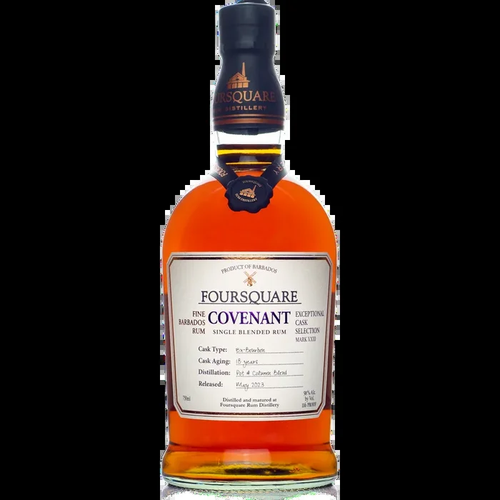 Foursquare Rum Exceptional Cask Selection Covenant 18 Year Old Single Blend Rum 750ml