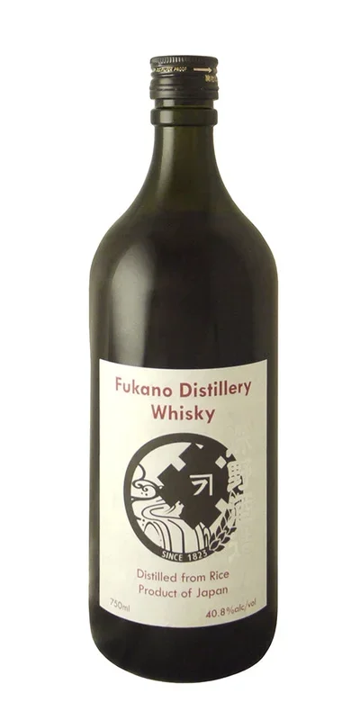 FUKANO WHISKY DISTILLED FROM RICE JAPAN 86PF 750ML