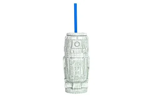 Geeki Tikis Star Wars R2-D2 Tumbler | Official Star Wars Collectible Plastic Tiki Style Cup With Lid | Holds 21 Ounces