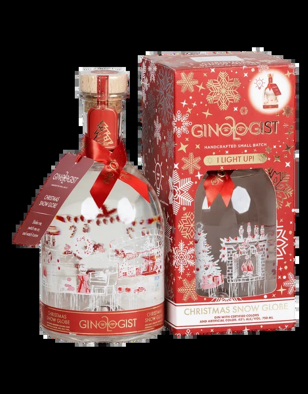 GINOLOGIST GIN CHRISTMAS SNOWGLOBE SOUTH FACTOR 750ML