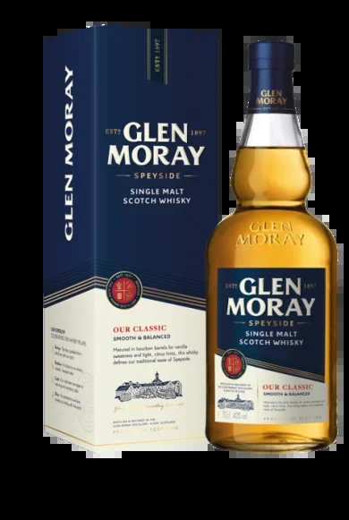GLEN MORAY SCOTCH SINGLE MALT CLASSIC SPEYSIDE 750ML