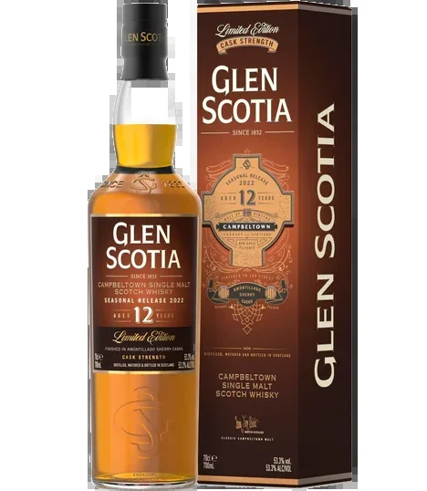 GLEN SCOTIA SCOTCH SINGLE MALT CASK STRENGTH LIMITED AMONTILLADO SHERRY CASK EDITION 12YR 700ML