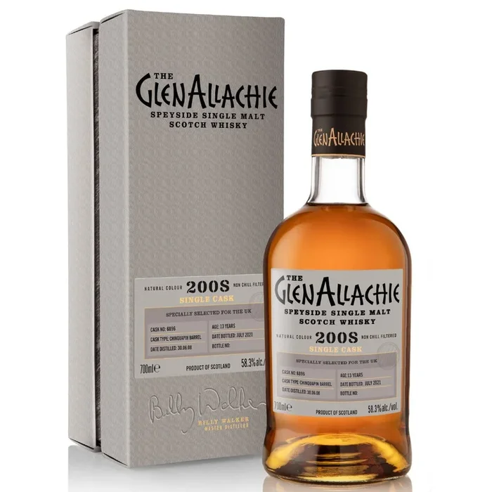GlenAllachie 13 Year Old Chinquapin Virgin Oak Single Cask Scotch Single Malt Whisky – 70cl 58.3%