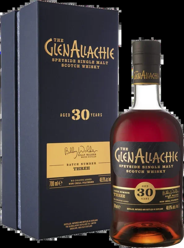 GLENALLACHIE SCOTCH SINGLE MALT SPEYSIDE BATCH 3 30YR 750ML