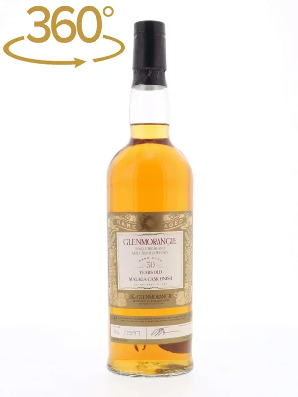 Glenmorangie 30 Year Old Malaga Wood Finish Single Malt Scotch Whisky, Distilled 1975