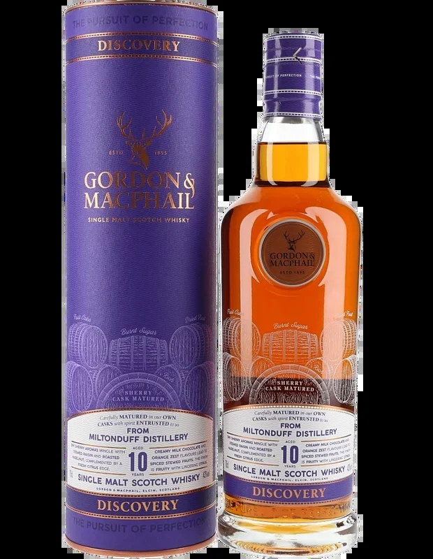 GORDON & MACPHAIL SCOTCH SINGLE MALT DISCOVERY SHERRY CASK MILTONDUFF 10YR 750ML